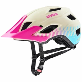 Cyklistická helma Uvex Access béžovo růžová