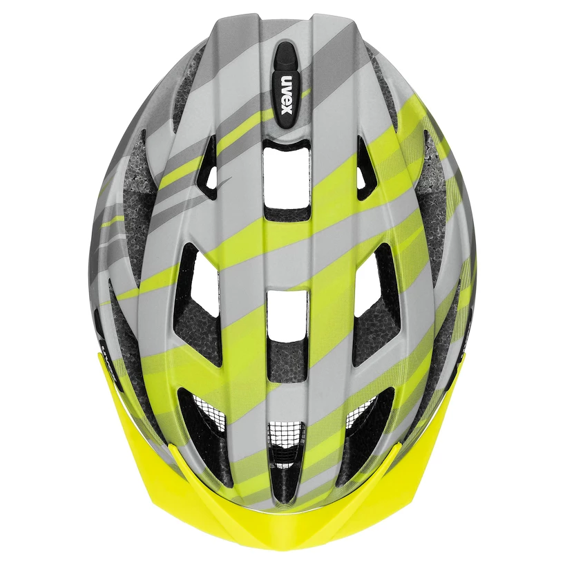 Cyklistická helma Uvex Air Wing CC Grey-Lime Mat (S4100480200)