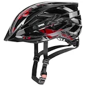 Cyklistická helma Uvex Air Wing černo-červená