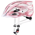 Cyklistická helma Uvex Air Wing růžovo-bílá