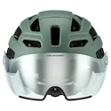 Cyklistická helma Uvex Finale Visor V Moss Green-Cloud M (S4109770400)