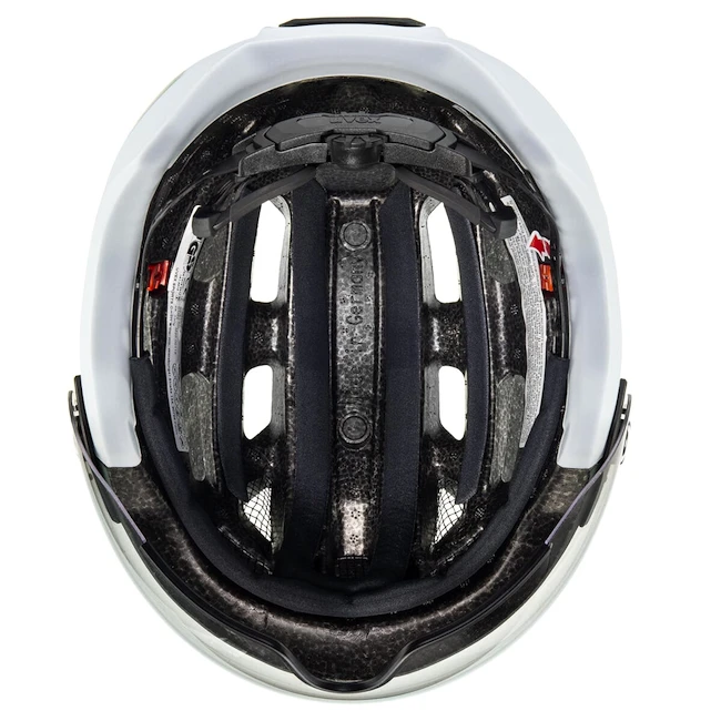 Cyklistická helma Uvex Finale Visor V Moss Green-Cloud M (S4109770400)