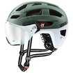 Cyklistická helma Uvex Finale Visor V Moss Green-Cloud M (S4109770400) 52 - 57 cm