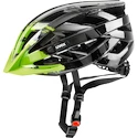 Cyklistická helma Uvex I-VO CC tmavě stříbrná-zelená