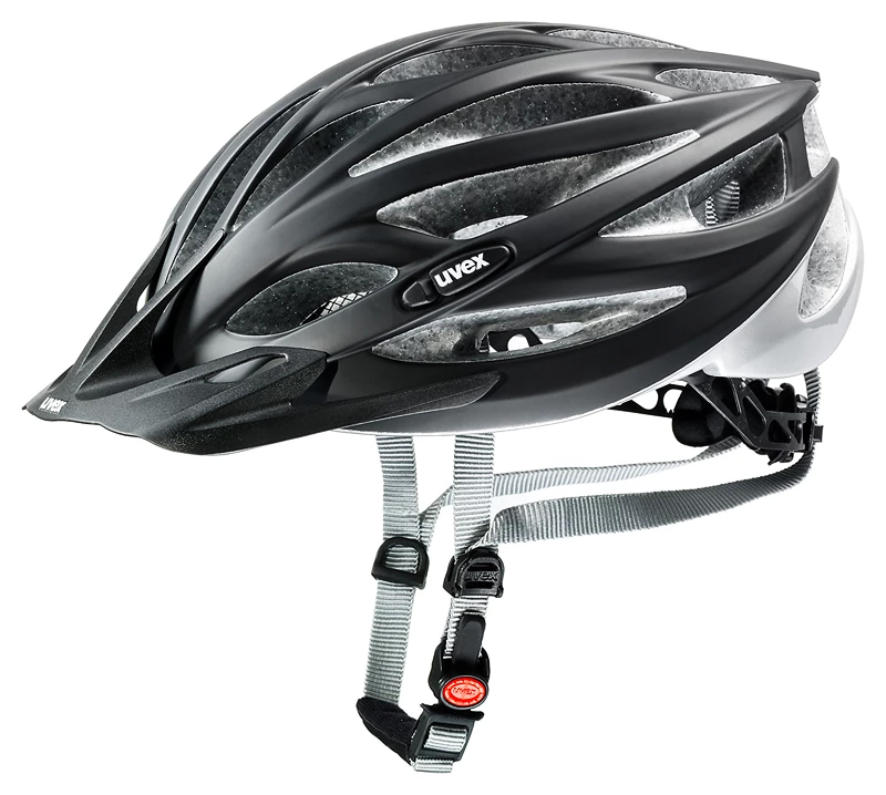 Cyklistická helma Uvex  Oversize Black Mat-Silver (S4101600600) 60 - 65 cm