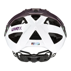 Cyklistická helma Uvex Quatro CC Plum-White Mat (S4100260100) 52 - 57 cm