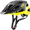 Cyklistická helma Uvex Quatro matná černá-limetková