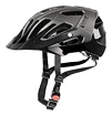 Cyklistická helma Uvex Quatro tmavě stříbrná matná - černá