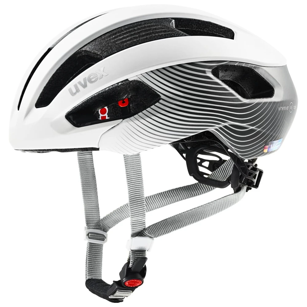 Cyklistická helma Uvex Rise CC White-Grey We (S4100340300) 52 - 56 cm