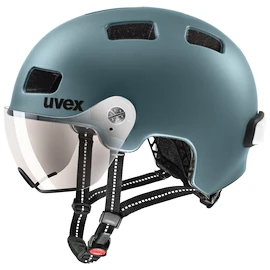 Cyklistická helma Uvex Rush Visor Deep Turquoise Mat (S4100280400)