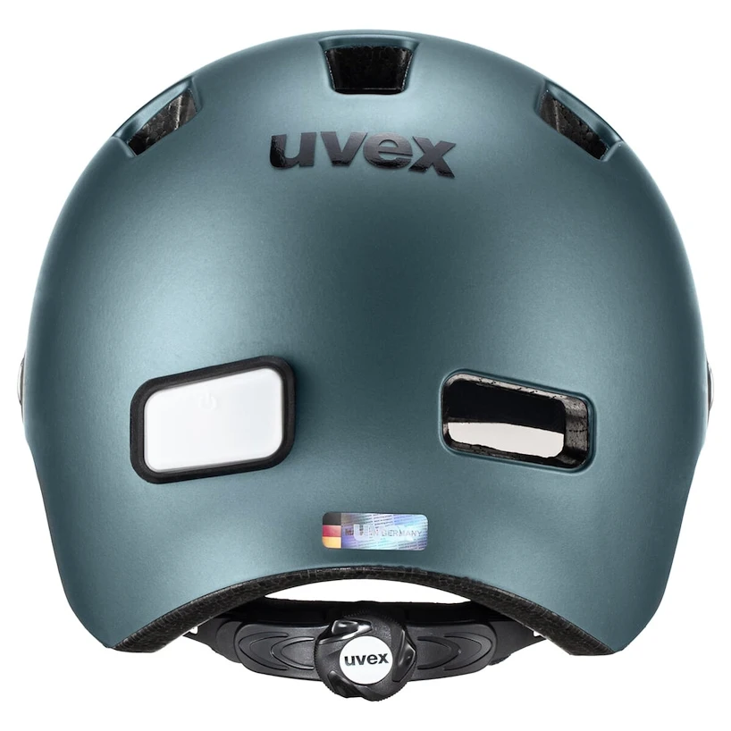 Cyklistická helma Uvex Rush Visor Deep Turquoise Mat (S4100280400) 55 - 58 cm