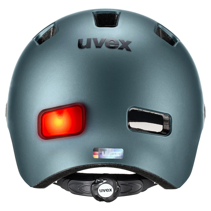 Cyklistická helma Uvex Rush Visor Deep Turquoise Mat (S4100280400) 55 - 58 cm