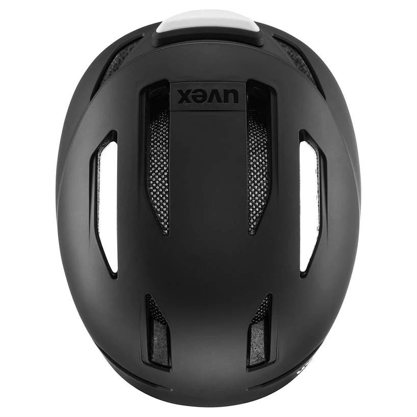 Cyklistická helma Uvex Urban Planet LED Black Matt (S4100650100) 54 - 58 cm