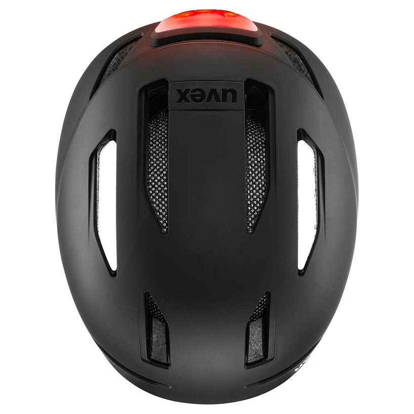 Cyklistická helma Uvex Urban Planet LED Black Matt (S4100650100) 54 - 58 cm