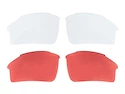 Cyklistické brýle Force Light bílé-červená skla