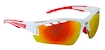 Cyklistické brýle Force RIDE PRO bílé, červená laser skla