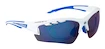 Cyklistické brýle Force RIDE PRO bílé, modrá laser skla