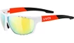 Cyklistické brýle Uvex Sportstyle 706 bílo-oranžové matné