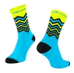 Cyklistické ponožky Force Wave žluto-modré