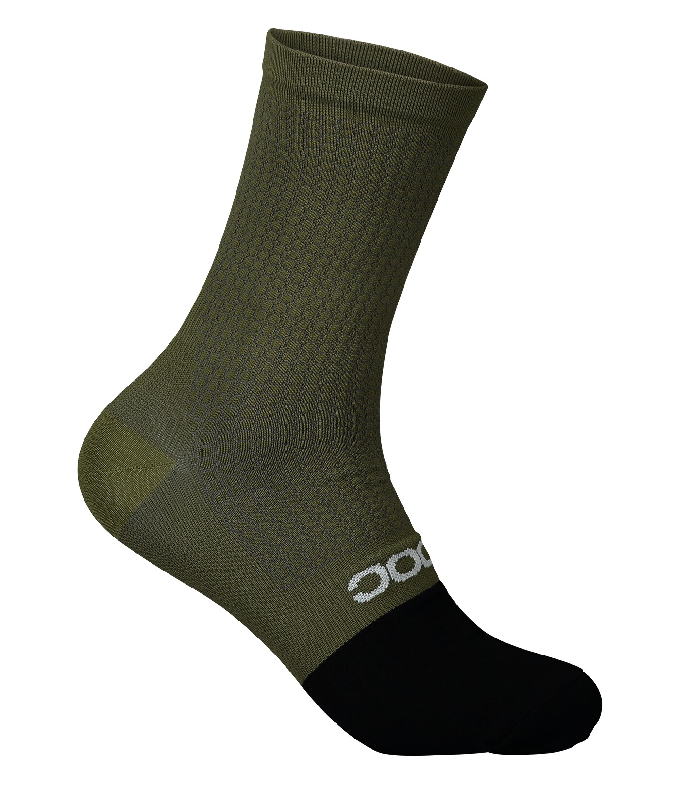 Product detail of POC Flair Sock Mid Epidote Green/Uranium Black