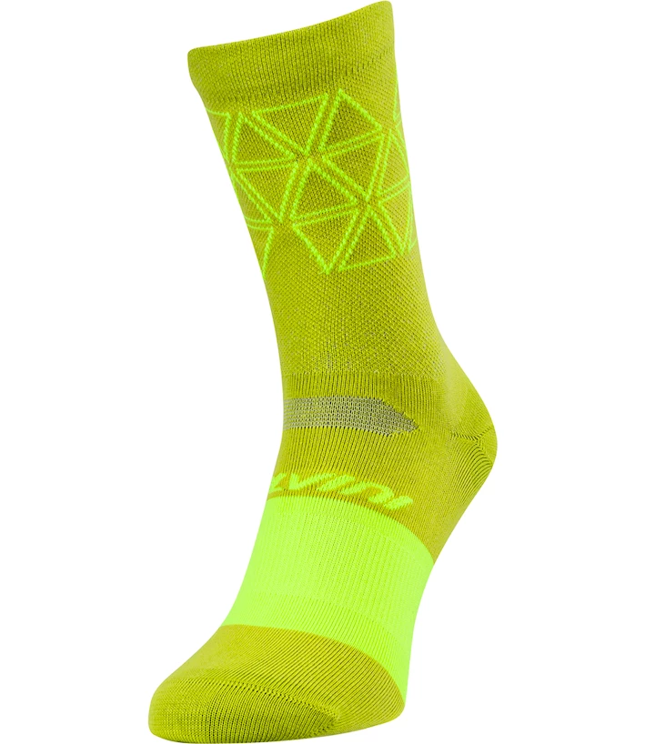 Cyklistické ponožky Silvini  Bardiga Olive-lime  36-38
