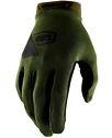 Cyklistické rukavice 100% Ridecamp tmavě zelená