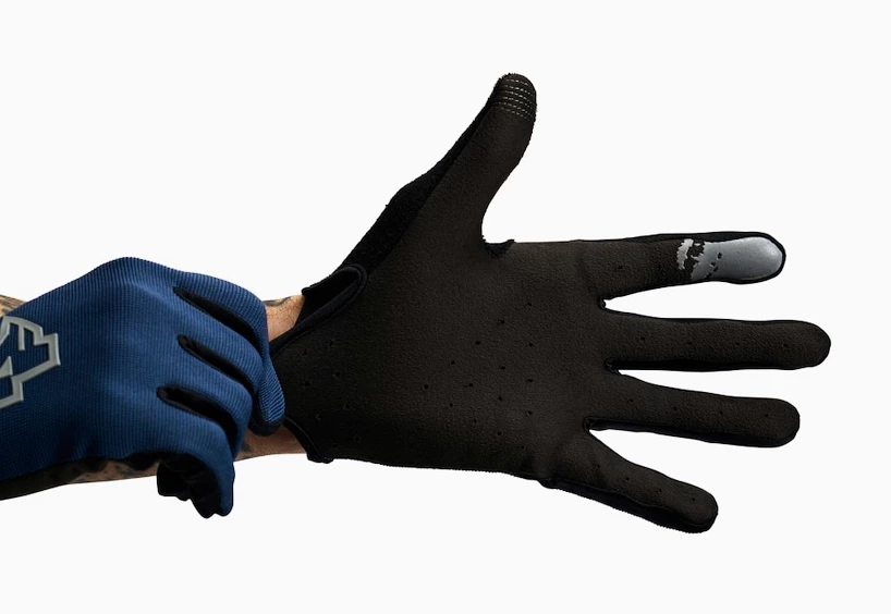 Cyklistické rukavice Race Face  Trigger blue M