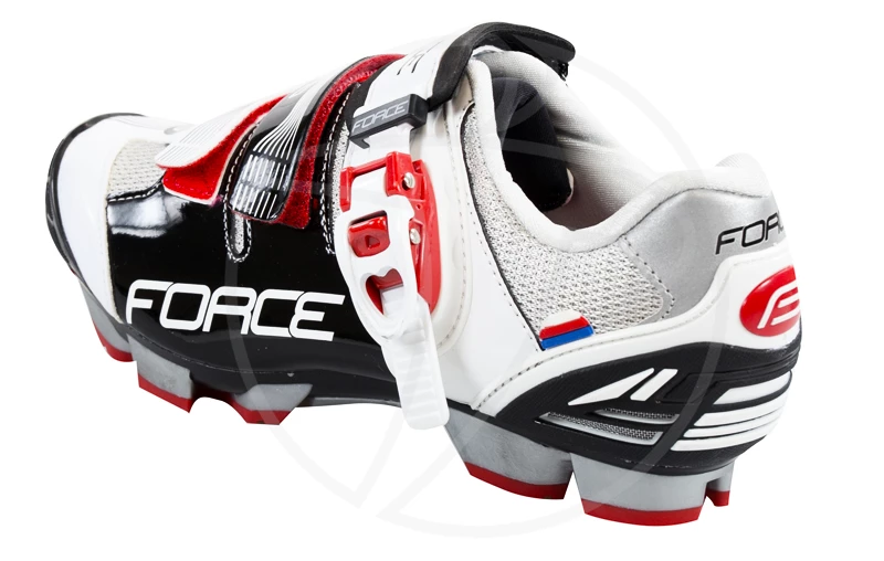 Cyklistické tretry Force MTB FREE černo-bílé