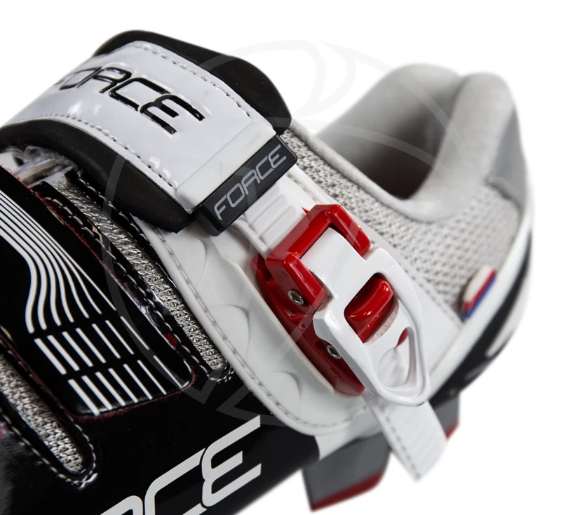 Cyklistické tretry Force MTB FREE černo-bílé