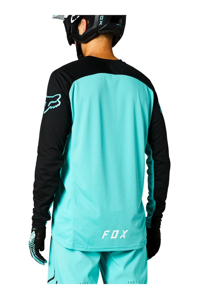 Cyklistický dres Fox  Defend LS Jersey White