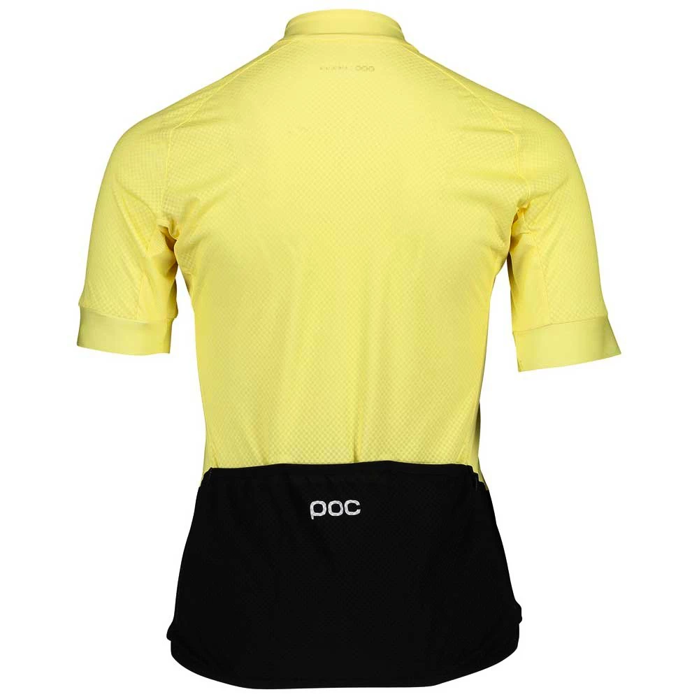 Cyklistický dres POC  Essential Road Logo Jersey Sulfur Yellow