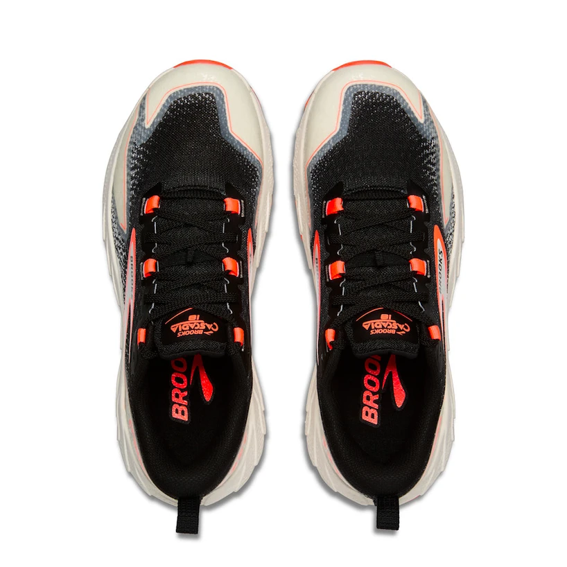 Dámská běžecká obuv Brooks Cascadia 18 Black/Blue Wash/Flame