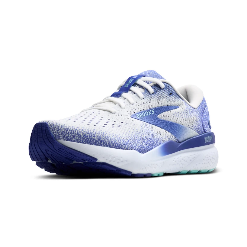 Dámská běžecká obuv Brooks Ghost 16 White/Amparo Blue/Limpet Shell