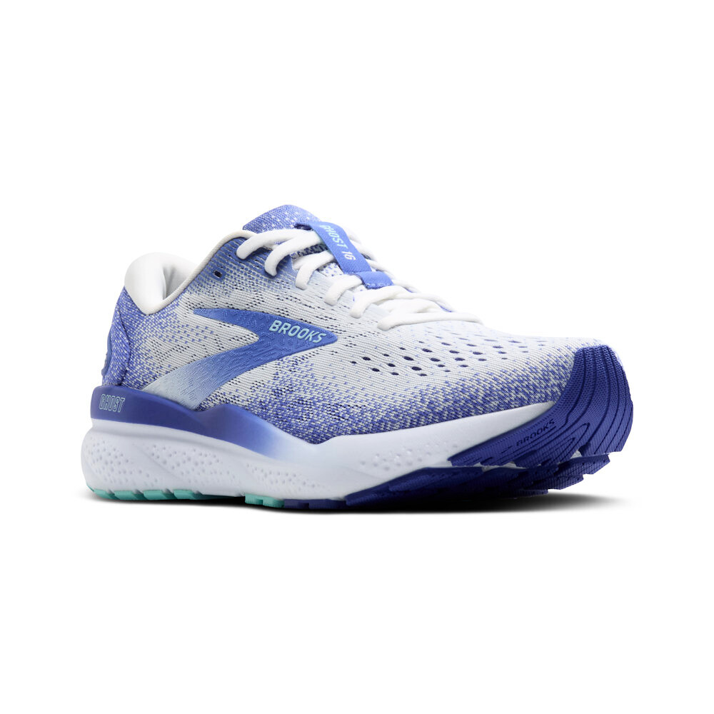 Dámská běžecká obuv Brooks Ghost 16 White/Amparo Blue/Limpet Shell  US 9 - thumb (1)