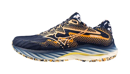 Dámská běžecká obuv Mizuno  Wave Rider 27 (Roxy) Naval Academy/White/Peach fuzz
