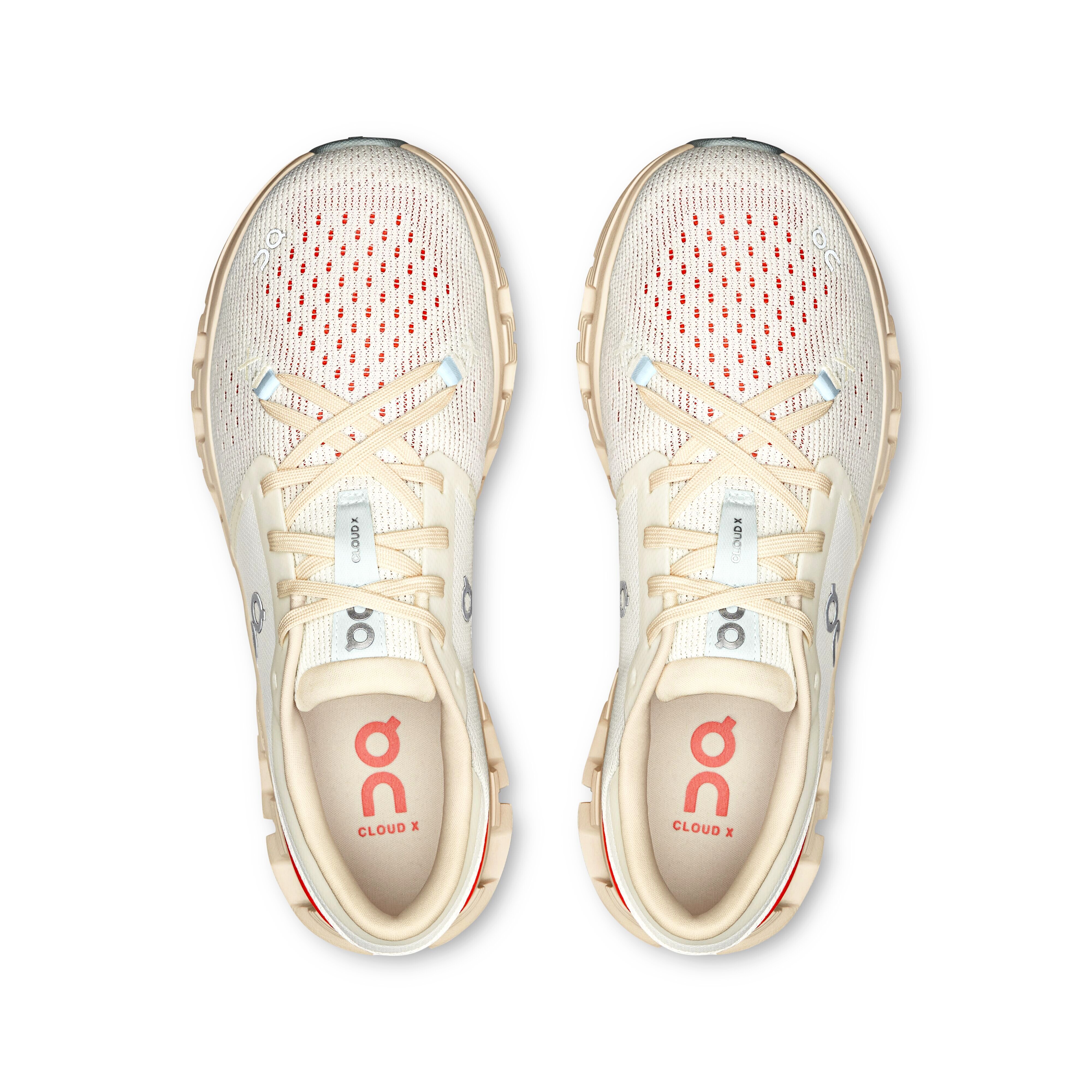 Dámská běžecká obuv On Cloud X 4 Ivory/Salmon  EUR 37,5 - thumb (3)