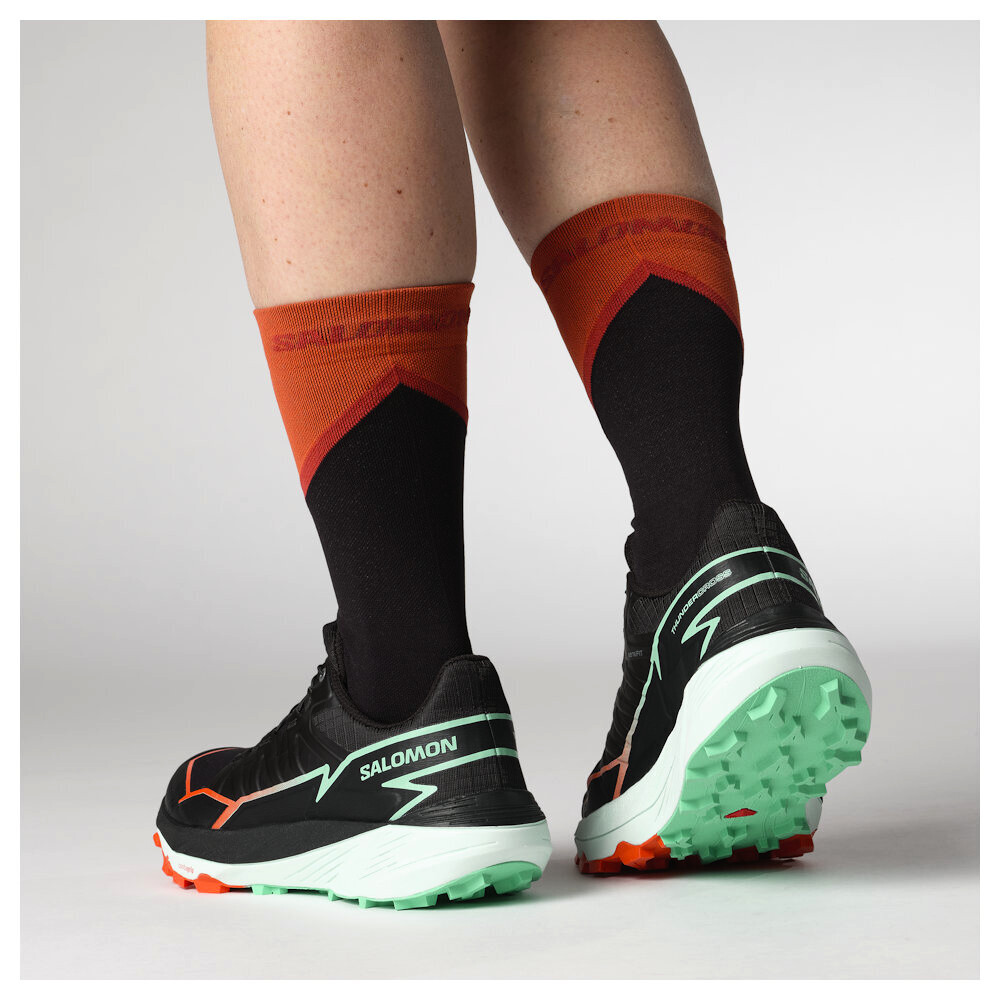 Dámská běžecká obuv Salomon Thundercross  Black/Cherry Tomato/Electric Green   UK 8,5 - thumb (7)