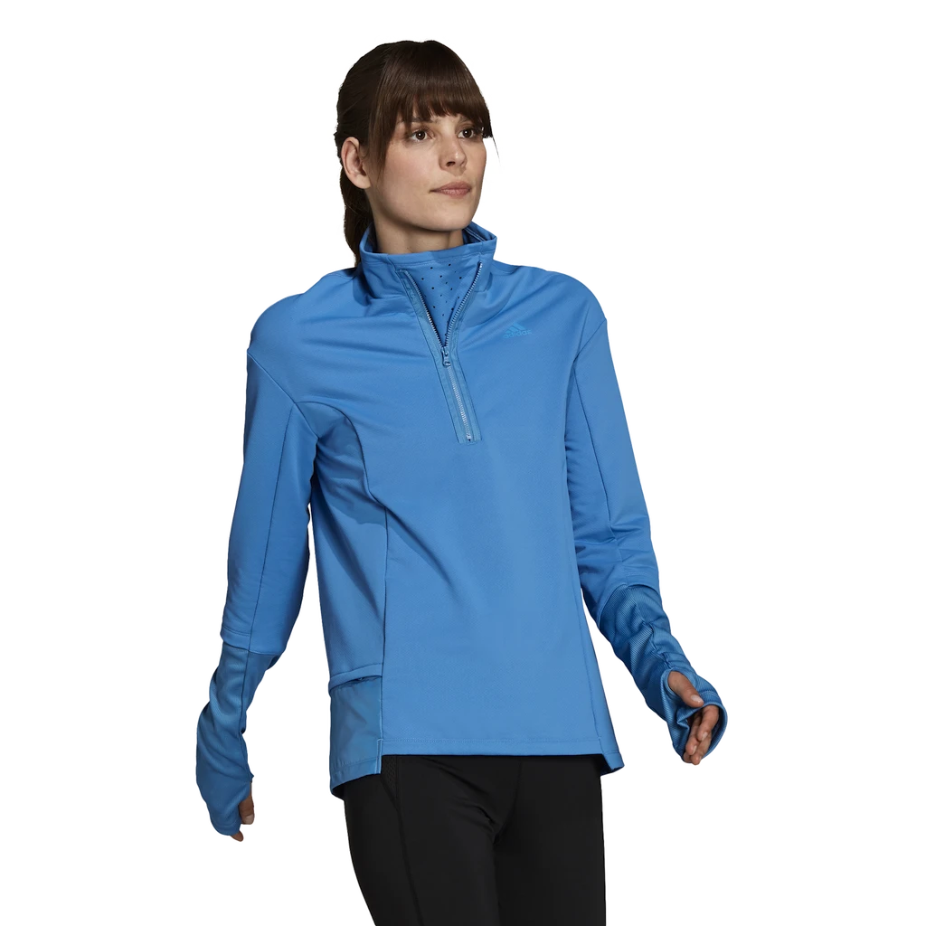 Dámská bunda adidas  Cold.Rdy Running Cover Up Focus Blue