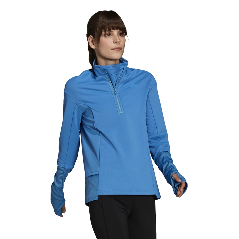 Dámská bunda adidas  Cold.Rdy Running Cover Up Focus Blue