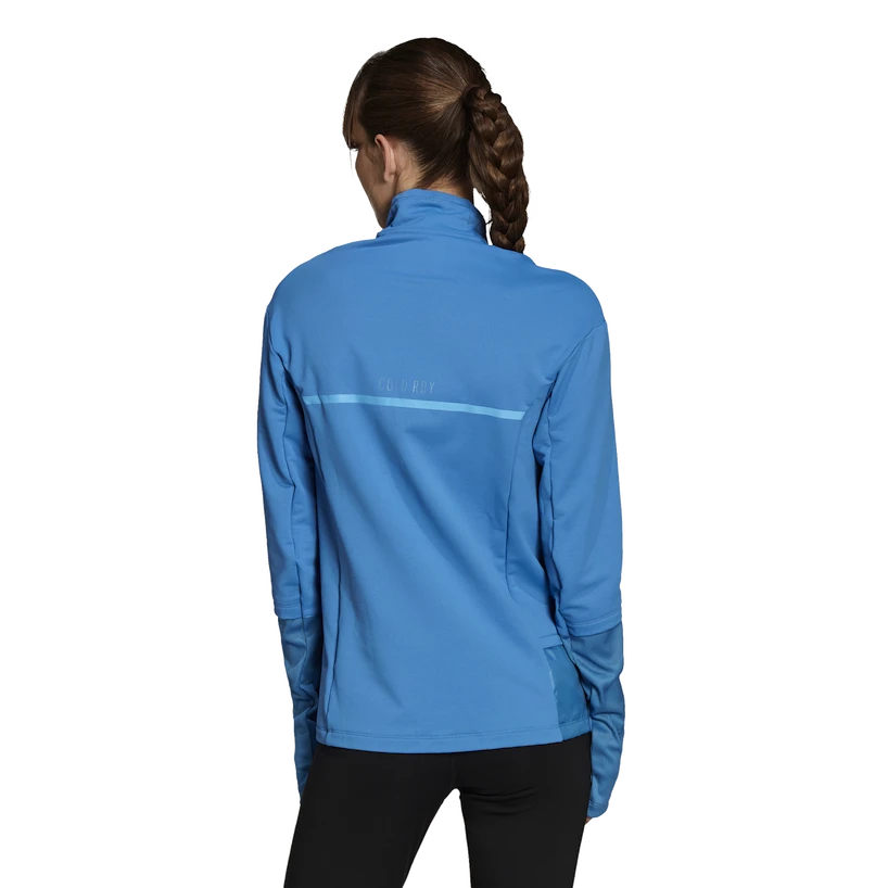 Dámská bunda adidas  Cold.Rdy Running Cover Up Focus Blue