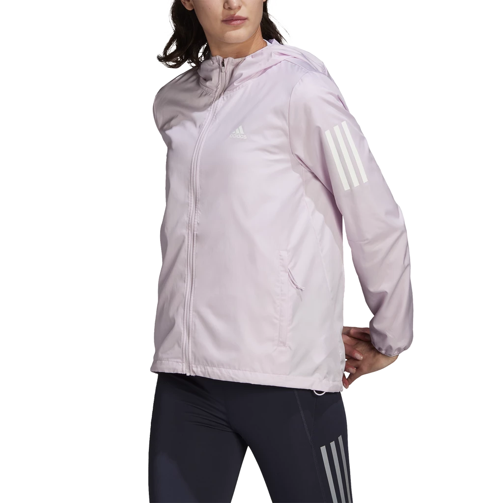 Dámská bunda adidas Own The Run Hooded Running Windbreaker Almost Pink