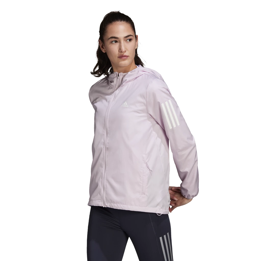 Dámská bunda adidas Own The Run Hooded Running Windbreaker Almost Pink