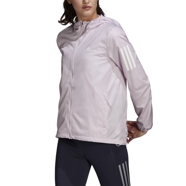 Dámská bunda adidas Own The Run Hooded Running Windbreaker Almost Pink