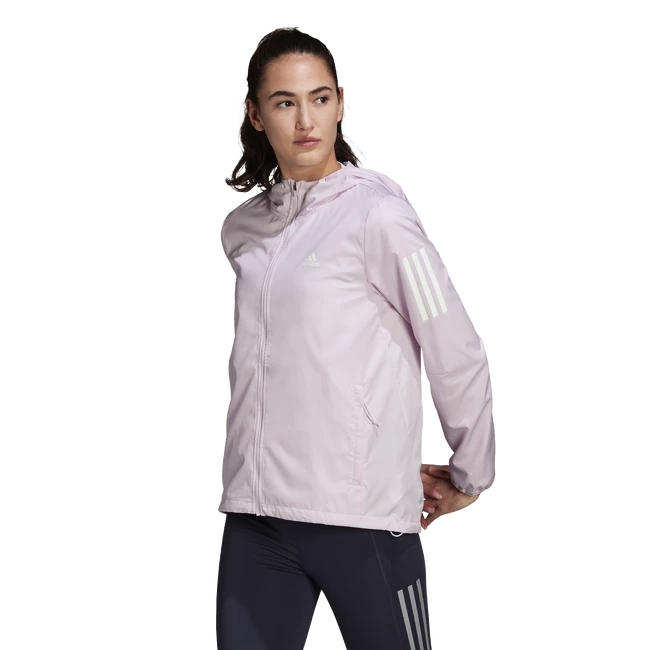 Dámská bunda adidas Own The Run Hooded Running Windbreaker Almost Pink