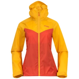 Dámská bunda Bergans Microlight W Jacket Brick/Light Golden Yellow