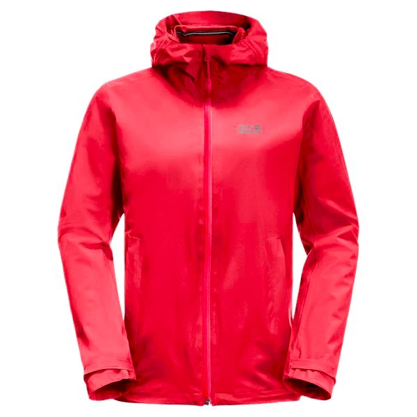 Dámská bunda Jack Wolfskin  Pack & Go Shell Tulip Red
