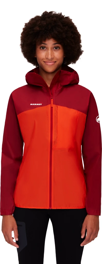 Dámská bunda Mammut  Kento Light HS Hooded Jacket Blood Red/Hot Red