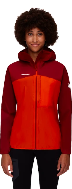 Dámská bunda Mammut  Kento Light HS Hooded Jacket Blood Red/Hot Red