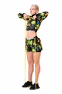 Dámská bunda Nebbia Ocean Selected High-energy crop jacket 564 jungle green
