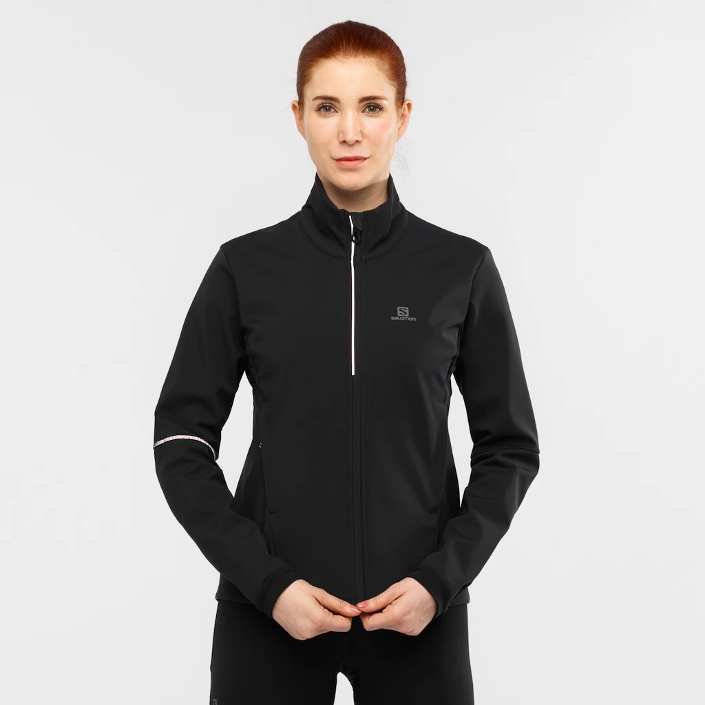 Dámská bunda Salomon  Agile Softshell Jacket Black